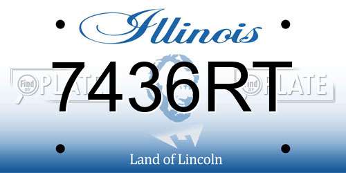 7436RT Illinois License Plate