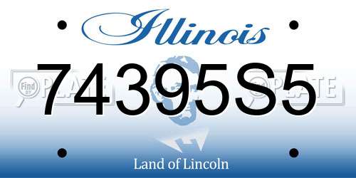 74395S5 Illinois License Plate