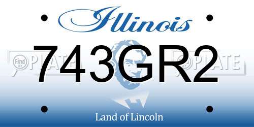 743GR2 Illinois License Plate