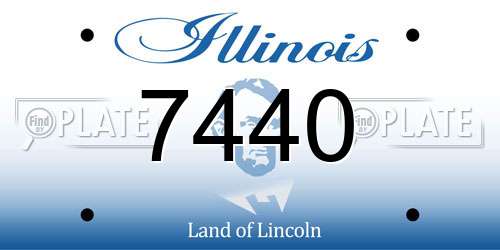 7440 Illinois License Plate