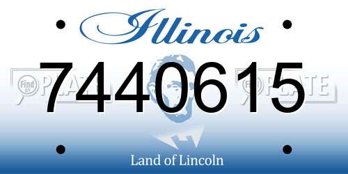 7440615 Illinois License Plate