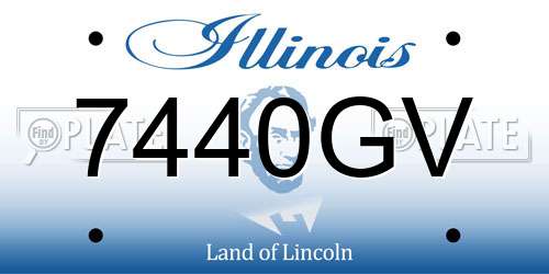 7440GV Illinois License Plate
