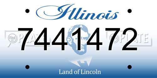 7441472 Illinois License Plate