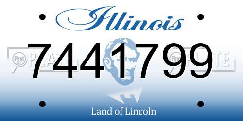 7441799 Illinois License Plate