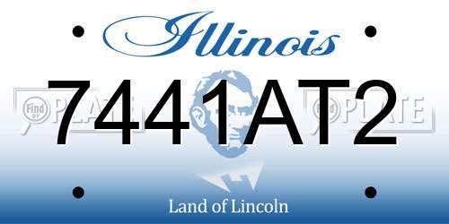 7441AT2 Illinois License Plate