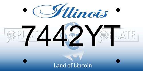 7442YT Illinois License Plate