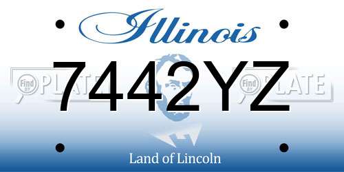 7442YZ Illinois License Plate