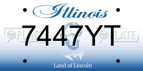7447YT Illinois License Plate