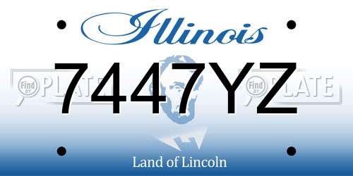 7447YZ Illinois License Plate