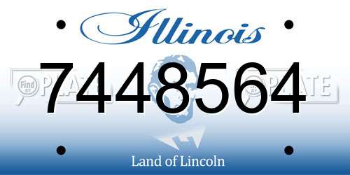 7448564 Illinois License Plate
