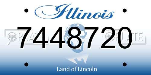 7448720 Illinois License Plate