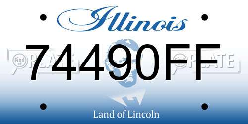 74490FF Illinois License Plate