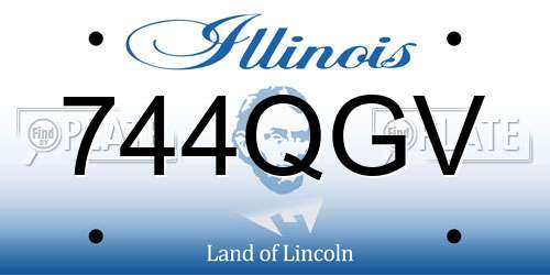 744QGV Illinois License Plate
