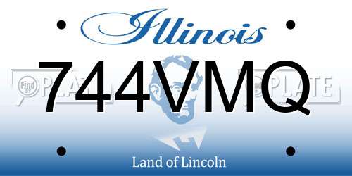 744VMQ Illinois License Plate