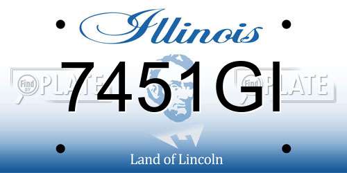 7451GI Illinois License Plate