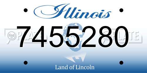 7455280 Illinois License Plate