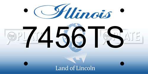 7456TS Illinois License Plate