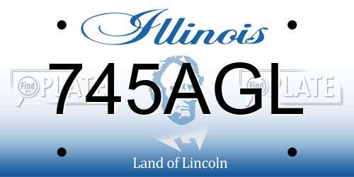 745AGL Illinois License Plate