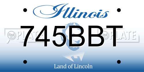 745BBT Illinois License Plate
