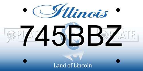 745BBZ Illinois License Plate