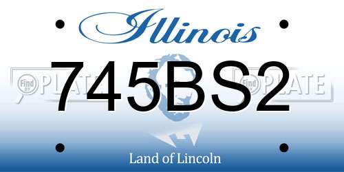 745BS2 Illinois License Plate