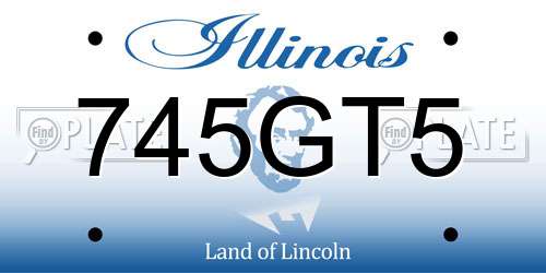 745GT5 Illinois License Plate