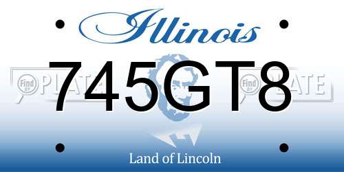 745GT8 Illinois License Plate