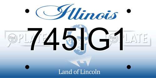 745IG1 Illinois License Plate