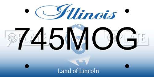 745MOG Illinois License Plate