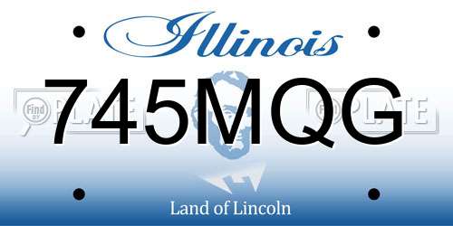 745MQG Illinois License Plate