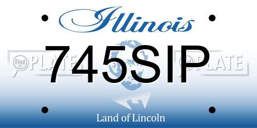745SIP Illinois License Plate