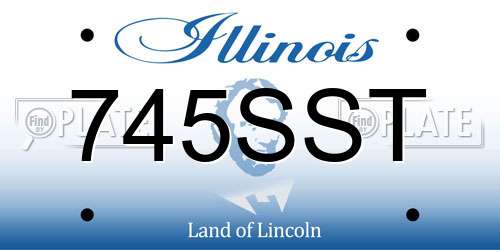 745SST Illinois License Plate