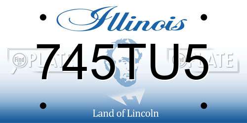745TU5 Illinois License Plate