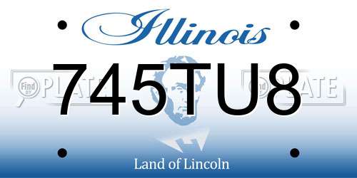 745TU8 Illinois License Plate