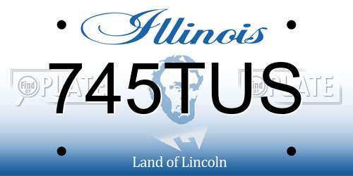 745TUS Illinois License Plate