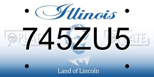 745ZU5 Illinois License Plate