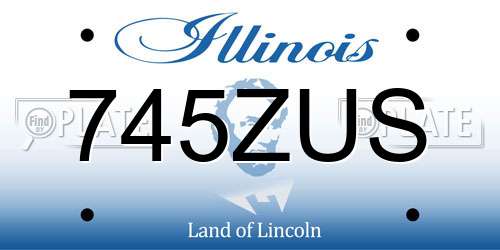 745ZUS Illinois License Plate