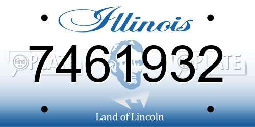 7461932 Illinois License Plate