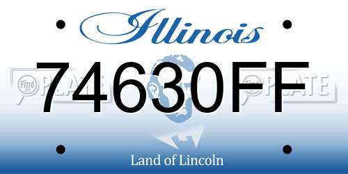 74630FF Illinois License Plate