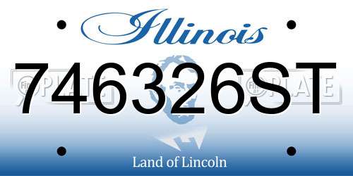746326ST Illinois License Plate