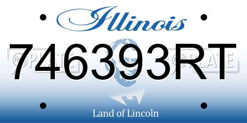 746393RT Illinois License Plate