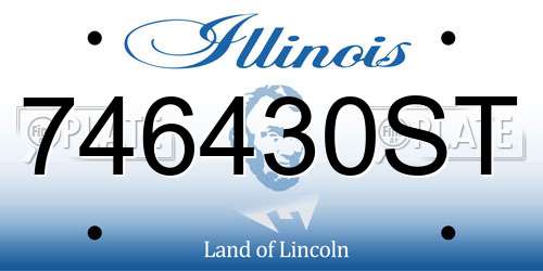746430ST Illinois License Plate