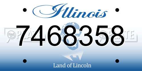 7468358 Illinois License Plate