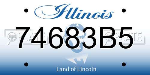 74683B5 Illinois License Plate