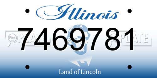 7469781 Illinois License Plate