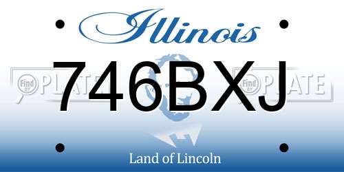 746BXJ Illinois License Plate