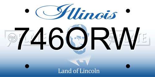 746ORW Illinois License Plate