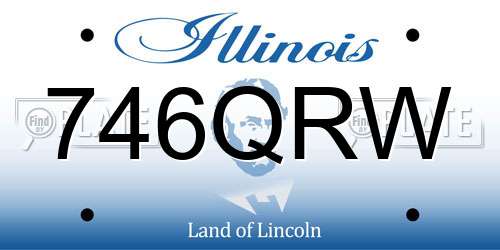 746QRW Illinois License Plate