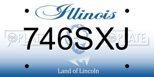 746SXJ Illinois License Plate
