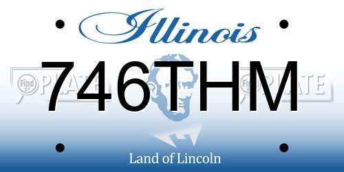746THM Illinois License Plate